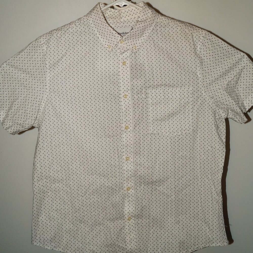 Goodfellow & Co Shirt XL Sour Cream Micro Print 561362 – New with Tags